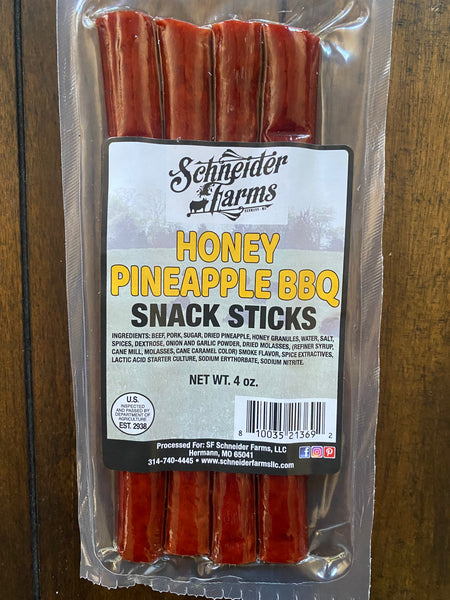 Honey Pineapple BBQ Snack Sticks – Schneider Farms LLC Honey Pineapple BBQ Snack Sticks – Schneider Farms LLC